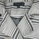 Proenza Schouler  for Target Grey White Striped Lightweight Trench Coat Sz Small Photo 4