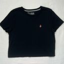 Volcom  100% organic cotton black short sleeved t-shirt -Size L(10) Photo 0