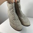 blowfish  Malibu Gray Weaved Suede Booties Size 9 Photo 6