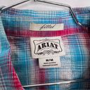 Ariat  pearl snap button down shirt size medium Photo 4