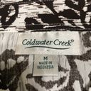 Coldwater Creek  brown and white blouse size M Photo 1