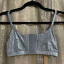 SKIMS  Fits Everybody Scoop Silver Shine Metallic Bralette Small NWT Photo 0