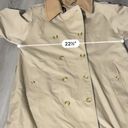 Burberry  Khaki Tan Long Sleeve Buckle Super Nova Check Trench Coat Size 14 Photo 14