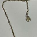 Monet  Costume Necklace Gold Tone / Rhinestone Pendant Photo 6