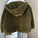 ZARA Furry Green  Jacket Photo 2