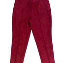 Jason Wu  red velour pleated front elastic waist ankle/crop pants SP Photo 0