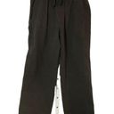 Everlane  Women's Black Wide-Leg‎ Ankle Work Pants Size L with Drawstring Closure Photo 0