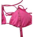 OP  Halter Hot Pink Triangle Bikini Bathing Suit Top Size S-M Photo 10