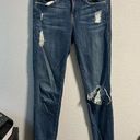 frame denim FRAME Le Skinny de Jeanne Distressed Medium Wash Jean Photo 0