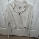 H&M White Cropped Zip Up Photo 0