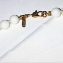 Monet Vintage  Milk Glass Beaded Necklace Photo 2