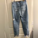 American Eagle Stretch Ripped Mom Jeans Size 8 Extra Long Photo 1