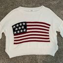 Tandy Wear American Flag Sweater Size M Photo 2