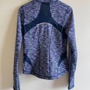 Zella  Space Dye Jacket Mesh Panel Purple Thumbhole Full Zip Athletic Womens Sz M Photo 2