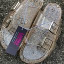 Revolution NWT Glitter Buckle Slide Glam Sandals Photo 1