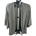 LC Lauren Conrad Lauren Conrad 3/4 Flare Sleeve Cardigan size XS gray Photo 0