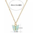 Boutique Gold Color Alloy Necklace Cute Butterfly Pendant Accessories For Girl Adjustable Sweet Style Chain Necklace Jewelry Photo 2