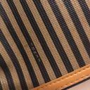 FF Fashion Vintage Striped Cosmetic Bag Tan Photo 3