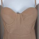 Misha Collection  Boned Corset Cami Bodycon Dress Tan Nude Size XS Photo 14