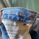 American Eagle  Mom Jean Size 10 Light Wash Distressed Photo 5