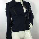 Guess by Marciano  Asymmetrical Jacket Navy Size 6 Photo 4