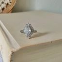 Vintage Marquise and Baguette Starburst Diamond Ring “Daphnis” Silver Promise Engagement Jewelry Photo 3