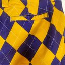 Bermuda Loudmouth LSU Tigers Argyle Women’s  Golf Shorts Sz 10 Purple Yellow Gold Photo 4