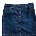 CHAPS Denim Button Up Skirt Size 12 Photo 0