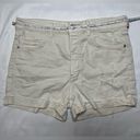 Pilcro  White Distressed Denim Shorts Photo 9