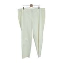 Lafayette 148  New York Manhattan Cropped Pants White Plus Size 24W Photo 1