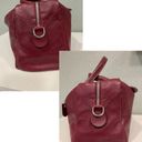 Longchamp  Lizard Skin Quardi Red Leather Satchel Photo 2