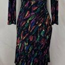 Carmen Marc Valvo  Leaf Print Ruched BodyCon Dress NWOT Photo 2