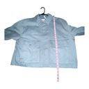 Madewell  Cropped Cargo Jacket in Faded River Blue NO904 Size Large $118 Canvas Photo 6