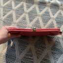 Banana Republic Coral Crocodile Embossed Leather Clutch Photo 2