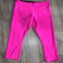 Lululemon Reversible Wunder Under Crop Leggings Pink/Black Size 10 Photo 0