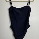 Relleciga NWT  Bandeau One Piece Swimsuit Black L Photo 12