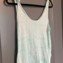 Ecote Ecoté blue & white tank top size small.  Photo 7