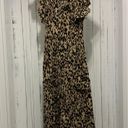 Sienna Sky Leopard/Cheetah Print V-Neck Midi Dress With Pockets And Frill Sleeves  Photo 0