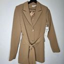 Good American  Trench Blazer in Camel Size 0 X Small NWT Photo 4