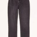 Abercrombie & Fitch Abercrombie Curve Love Ultra High Rise 90s Straight Jean Black Size 35 20 Short Photo 0