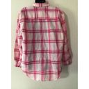 Jones Wear Women's  Sport Pink Plaid Button Down Shirt Size M Photo 5