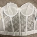 American Vintage vintage white lace corset by gelmart size 32B Y2K/2000s era new with tags Photo 5