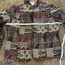 Coldwater Creek Christopher & Banks jacquard zipper jacket size XL Photo 6