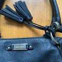 Nine West  Satchel Black Leather Purse Bag, Medium Photo 4