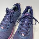 Hoka Womens Clifton 5 Purple Lace Up Athletic Sneakers Photo 4