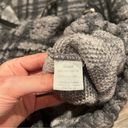 Poof! Warm & Cozy Lifestyle Grey Plaid Quarter Zip Sherpa Sweatshirt Size Small Photo 2