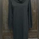 Nina Leonard Black sweater turtleneck dress. Size Large Photo 0