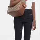 Coach  Pennie C1523 Signature Shoulder Crossbody Bag Purse Handbag Khaki/Redwood Photo 14