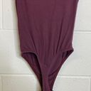 Missguided Burgundy Sleeveless High Neck Cut Out Chest Bodysuit Size 2 Photo 9