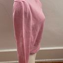 Ye Mak pink button front cropped cardigan sweater, size S Barbiecore boho school Photo 4